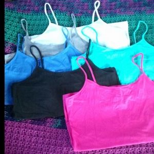 Lot of 6 Cami, scoop neck tank tops. NWT